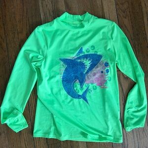 Lands’End big boy bathing suit top. Great condition!